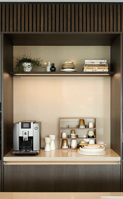 Koffiecorner | Satink Keukens Koffiecorner in de keuken