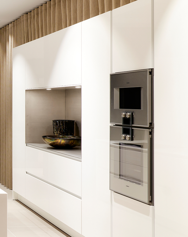Hoogwaardig apparatuur van Gaggenau met een ingebouwde nis