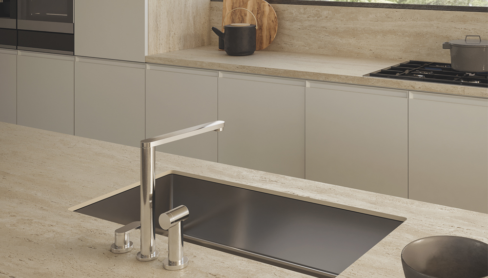 Jetstone beige keukenblad | Satink Keukens