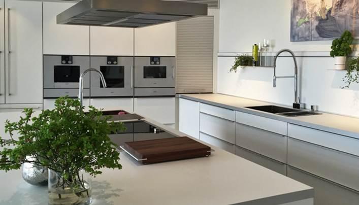Witte betonlook keuken | Satink Keukens