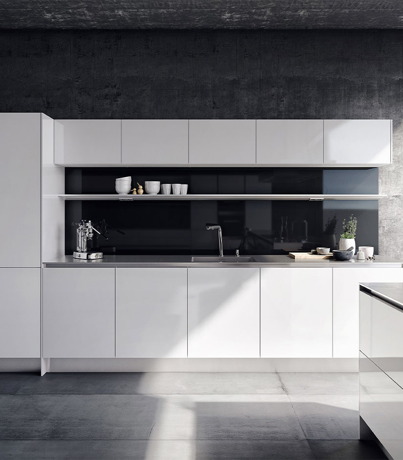 Complete witte hoogglans SieMatic keuken | Satink Keukens