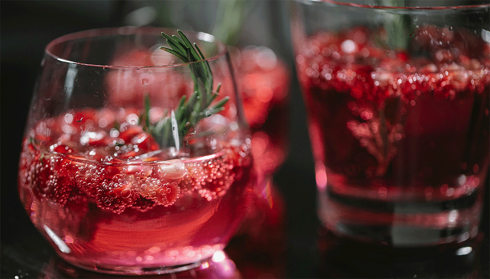 Cranberry Spritz Mocktail