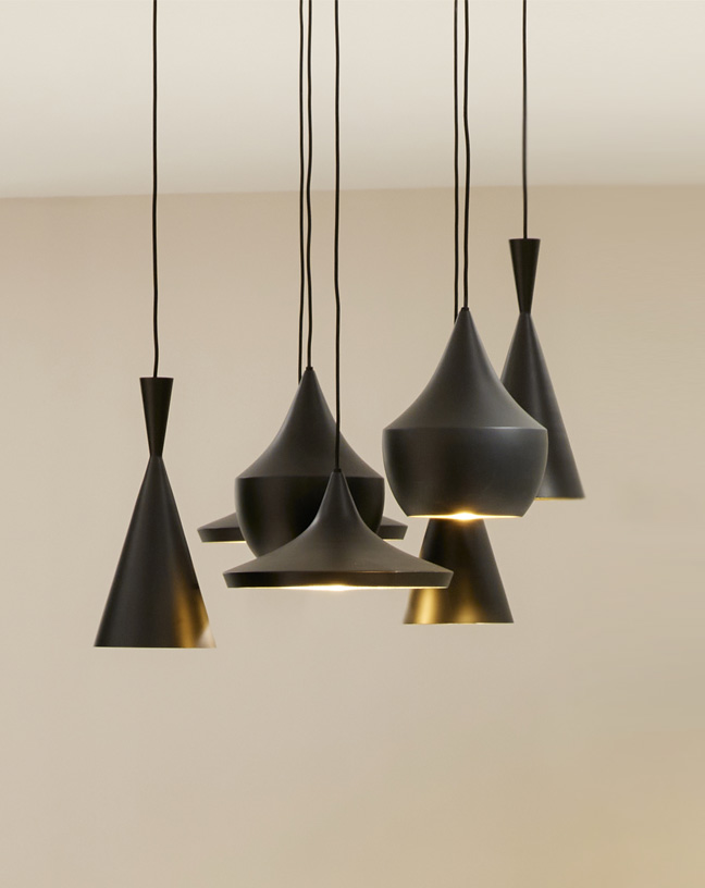 Detail Tom Dixon Beat Lights | Satink Keukens