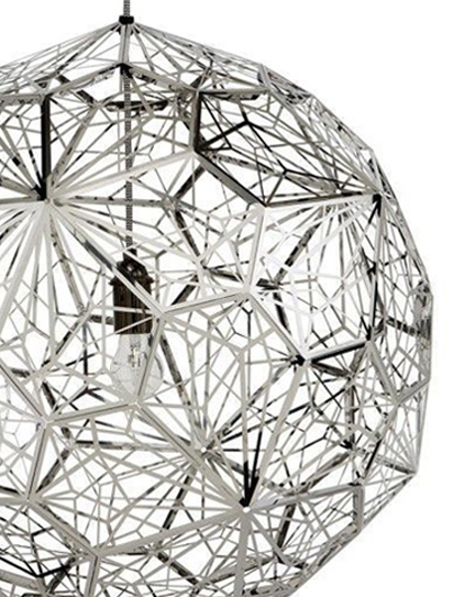 Detail Tom Dixon Etch Web Pendan Steel | Satink Keukens