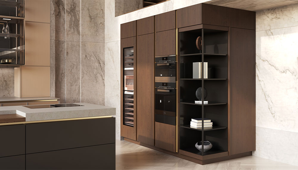 Exclusieve vitrinekasten in SieMatic PURE keuken | Satink Keukens Exclusieve kasten in SieMatic PURE keuken | Satink Keukens