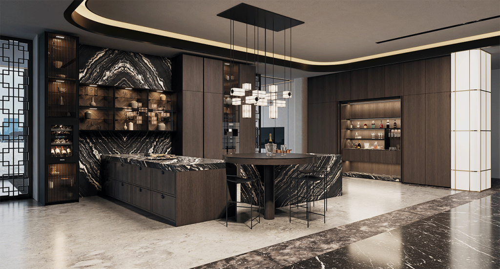 hotel-chique-siematic-hoekkeuken-wit-zwart-marmer-satink-keukens hotel-chique-siematic-hoekkeuken-wit-zwart-marmer-satink-keukens
