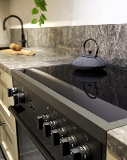 Inductiezones Bertazzoni oven
