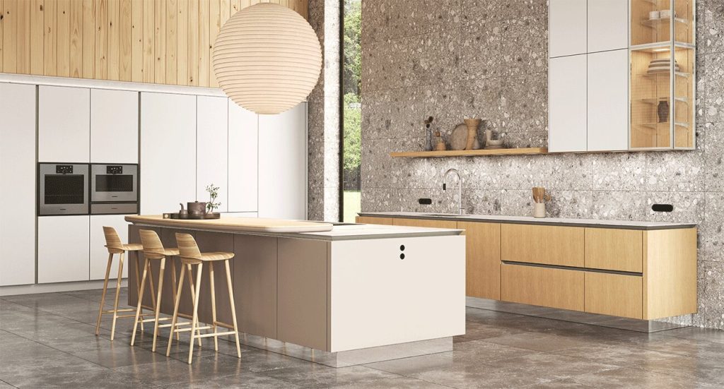japandi-beige-eiland-met-bar-satink-keukens japandi-beige-eiland-met-bar-satink-keukens