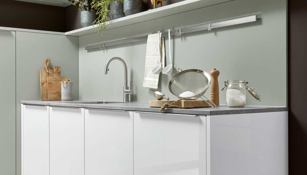 Een lichte kleur in de keuken