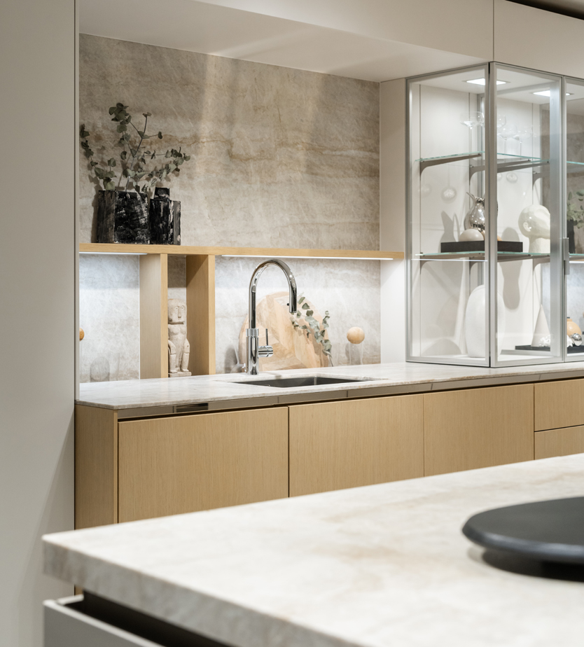 Luxe keuken met houten fronten | Satink Keukens SieMatic luxe keuken met houten fronten | Satink Keukens