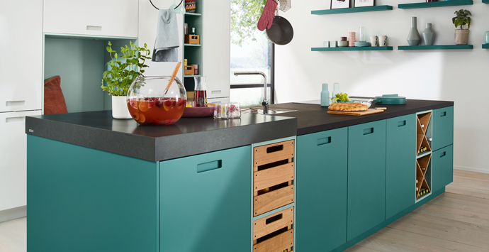 Matte keuken in kleur | Satink Keukens & Badkamers