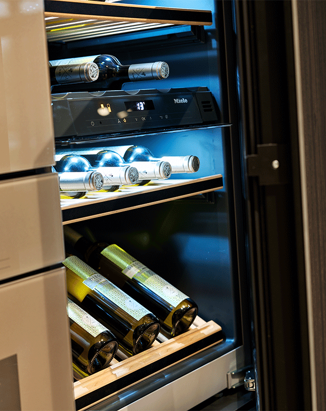 Miele wijnklimaatkast in Pearl beige