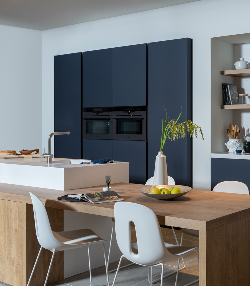 Moderne keuken | Blauwe accenten | Satink Keukens