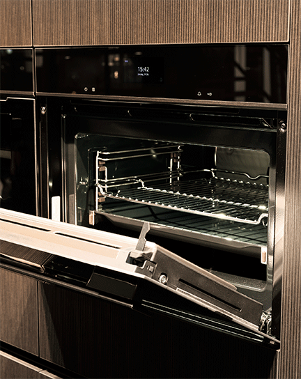 Siemens oven met stoomfunctie open