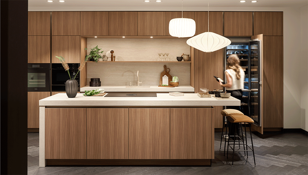 Pronorm X-VU | Satink Keukens Pronorm X-VU keuken in de kleur noten licht