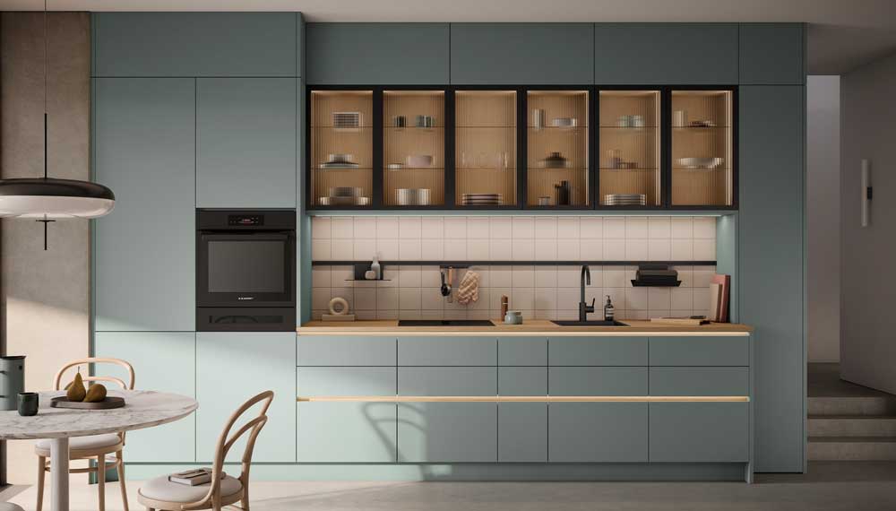 Blauwe keuken van Häcker