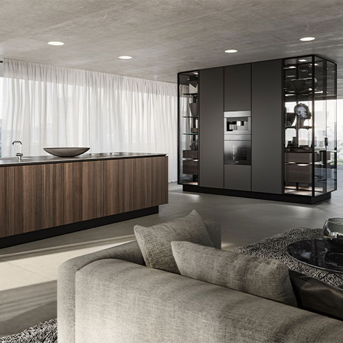 SieMatic PURE keuken met vitrinekast | Satink Keukens SieMatic PURE keuken met vitrinekast | Satink Keukens