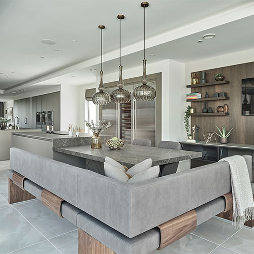 SieMatic PURE keuken met zithoek | Satink Keukens SieMatic PURE keuken met zithoek | Satink Keukens